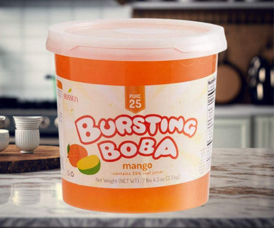 Bossen 7.26 lb. Pure25 Mango Bursting Boba Pearls
