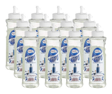 Master of Mixes Simple Syrup Lite 375 mL - Sweet Tast (12/Case)