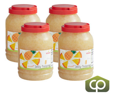 Bossen Pineapple Jelly Topping 8.38 lb. (3.8 kg) - 4/Case | Tropical Pineapple