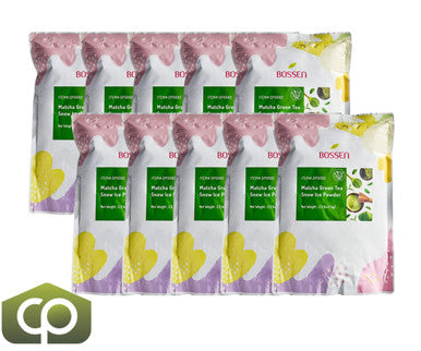 Bossen 2.2 lb. (1 kg) Bubble Tea Matcha Snow Ice Powder Mix(10/Case)