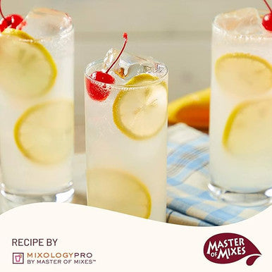Master of Mixes 1 Liter Premium Tom Collins Mix - Refreshingly Sweet (12/Case)