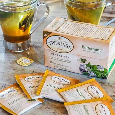 Twinings Buttermint Caffeine-Free Herbal Tea Bags - 20/Box(6/CASE)