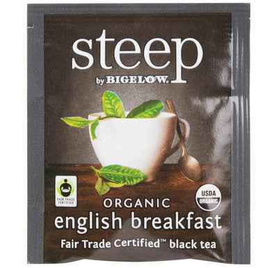 Steep By Bigelow Organic English Rich Breakfast Tea Bags - 20-Count(6/CASE)