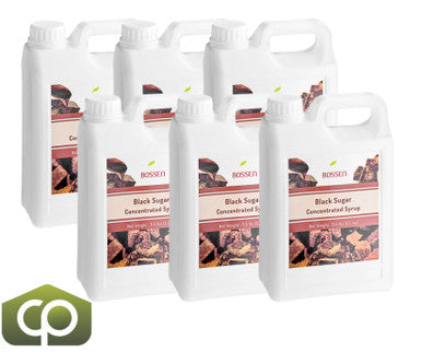 Bossen Black Sugar Bubble Tea Concentrated Syrup 64 fl. oz. (1.89 L) | Sweet Caramelized(6/Case)