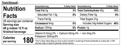 HERSHEY'S Cappuccino Mix Cookies 'n' Creme Hot Chocolate / 3 lb. - 4/Case