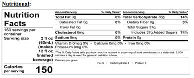 Pure Craft Beverages Refreshing Ginger Beer Syrup 2.5 Gallon Bag in Box