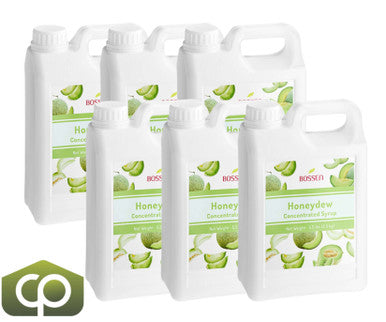 Bossen Honeydew Bubble Tea Concentrated Syrup 64 fl. oz. (1.89 L) - Real Juice(6/Case)