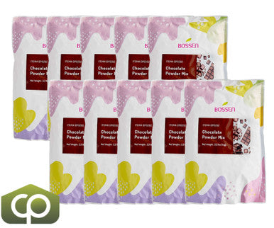 Bossen 2.2 lb. (1 kg) Bubble Tea Chocolate Powder Mix | Rich & Creamy Chocolate Flavor(10/Case)