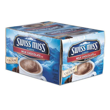 Swiss Miss Hot Chocolate Mix Packet - 50/Box - Creamy Milk Chocolate (12/Case)
