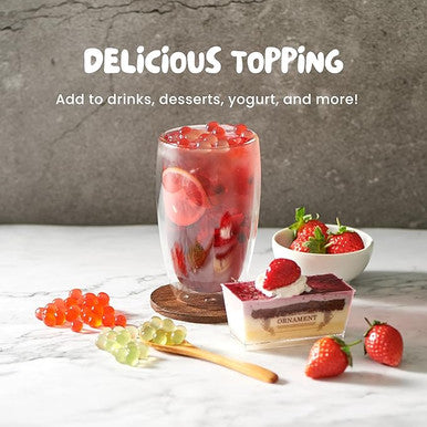 Bossen 7.26 lb. Pure25 Passion Fruit Bursting Boba Pearls