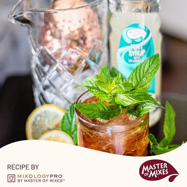 Master of Mixes 375 mL Premium Mint Syrup Refreshing Spearmint Flavor (12/Case)
