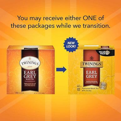Twinings Earl Grey Tea Bags - 100-Count | Premium Black Tea Blend(4/CASE)