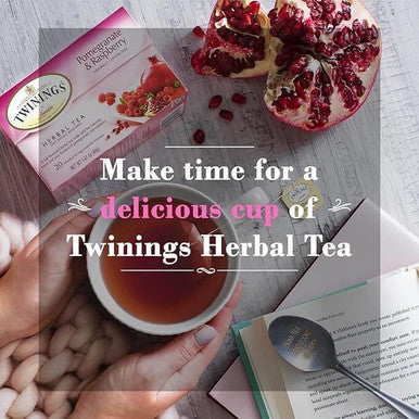 Twinings Pomegranate & Raspberry Fruity Herbal Tea Bags - 20/Box(6/CASE)
