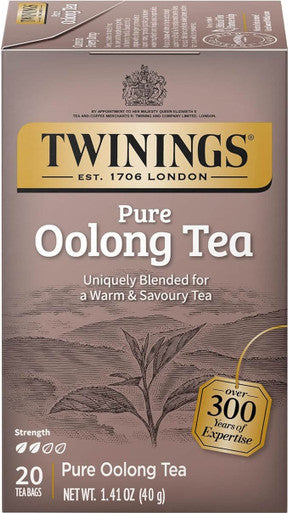 Twinings Pure Oolong Fujian Delight Tea Bags - 20-Box(6/CASE)