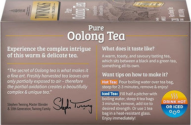 Twinings Pure Oolong Fujian Delight Tea Bags - 20-Box(6/CASE)