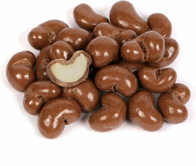 Milk Chocolate-Covered Cashews Bulk Size 25 lbs/11.33 kgs