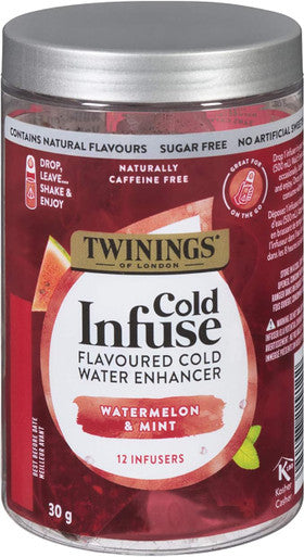 Twinings Cold Infuse Watermelon & Mint Cold Enhancer - 12/Pack(6/CASE)- EXPIRY JAN 2025