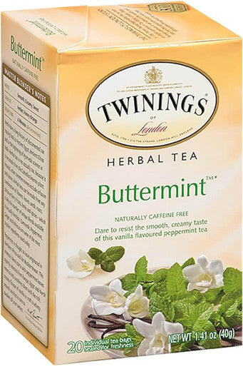 Twinings Buttermint Caffeine-Free Herbal Tea Bags - 20/Box(6/CASE)