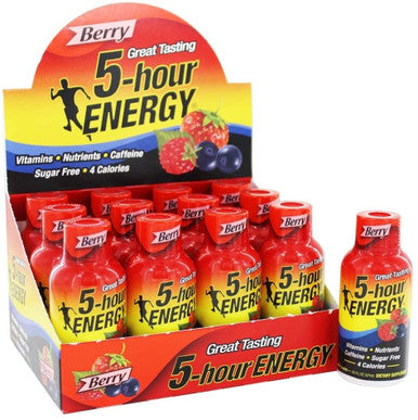 5-hour ENERGY Extra-Strength Berry Shot, 12-count - Powerful Energy Boost for Demanding Days