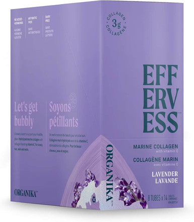 Organika Effervess Collagen - Lavender 8 Tubes x 14 Tabs