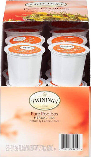 Twinings Pure Rooibos Aromatic Herbal Tea Single Serve  - 24/Box(4/CASE)
