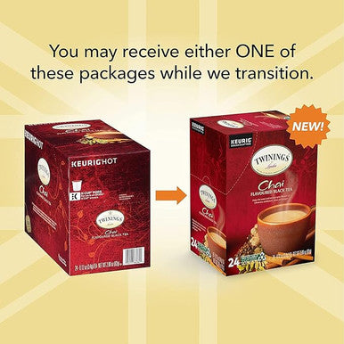 Twinings Chai Premium Black Tea with Spices Tea - 24/Box (4/CASE)