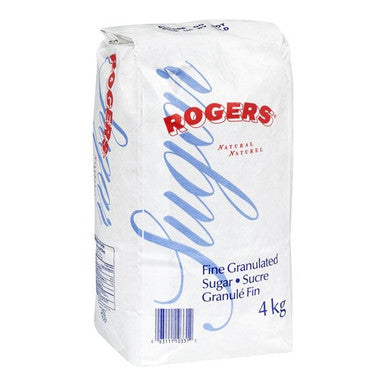 Rogers Fine Granulated Sugar, Bag | 4KG/Unit, 6 Units/Case