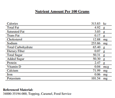 HERSHEY'S 48 fl. oz. Caramel Topping - Sweet & Buttery Flavor (4/Case)