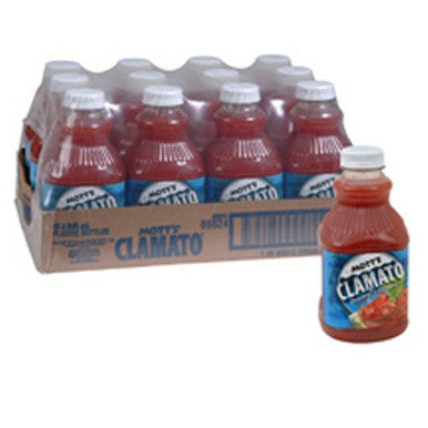 Motts Clamato Cocktail Juice, Polyethylene | 945ML/Unit, 12 Units/Case