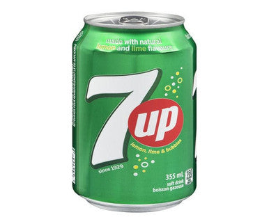 7up Soda Refreshing Lemon 355 ML/12 ounces (12/Case)