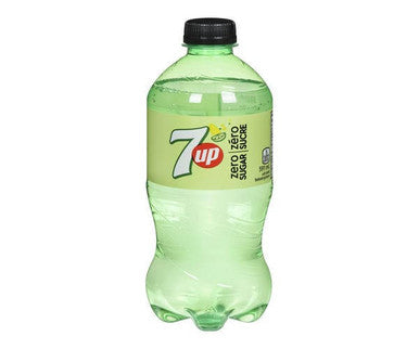 7up Soda Zero Sugar 591M /20 ounces  (24/Case) Refreshing with Natural Flavors