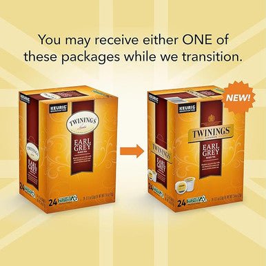 Twinings Earl Grey Tea K-Cup Pods - 24-Box | Premium Black Tea(4/CASE)