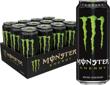 Monster Energy Drink, 473mL cans, Pack of 12