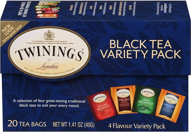 Twinings Classic  Black Tea Variety Tea Bags - 20/Box(6/CASE)