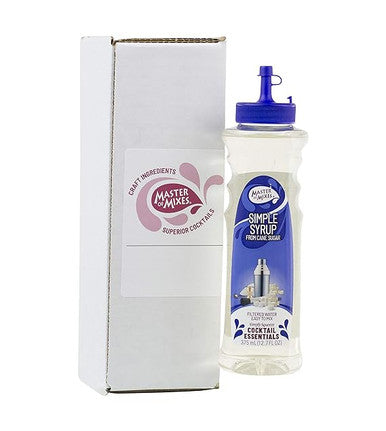 Master of Mixes Simple Syrup Lite 375 mL - Sweet Tast (12/Case)