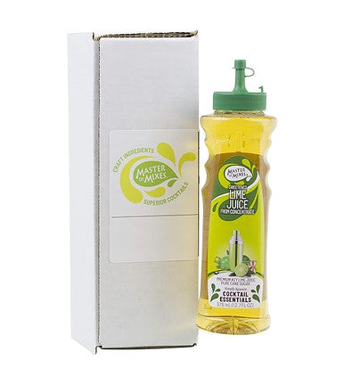 Master of Mixes 375 mL Sweetened Lime Juice - Tart, Fresh Lime Flavor (12/Case)