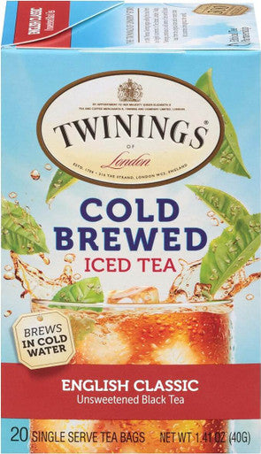Twinings English Classic Full-Bodied Flavor Iced Tea Bags - 20/Box(6/CASE)