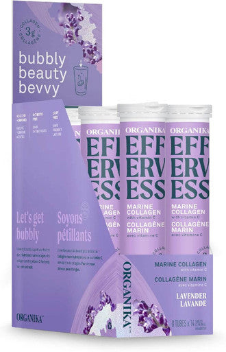 Organika Effervess Collagen - Lavender 8 Tubes x 14 Tabs