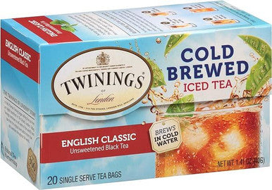 Twinings English Classic Full-Bodied Flavor Iced Tea Bags - 20/Box(6/CASE)
