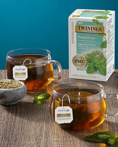 Twinings Probiotics Peppermint & Fennel Digestive Tea - 18/Box(6/CASE)