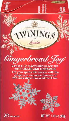 Twinings GingerbreadWarm and Spiced Joy Tea Bags - 20-Box(6/CASE)