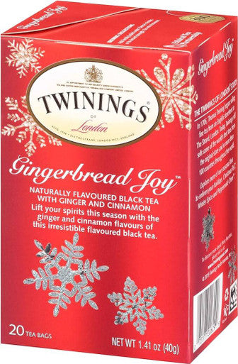 Twinings GingerbreadWarm and Spiced Joy Tea Bags - 20-Box(6/CASE)