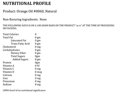 LorAnn Oils All-Natural Refreshing Orange Super Strength Flavor 1 Gallon