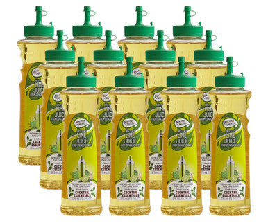 Master of Mixes 375 mL Sweetened Lime Juice - Tart, Fresh Lime Flavor (12/Case)