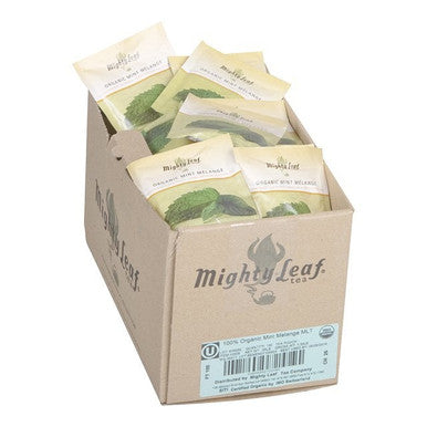 Mighty Leaf Tea Organic Herbal Mint Melange Whole Leaf Tea | 100UN/Unit, 1 Unit/Case