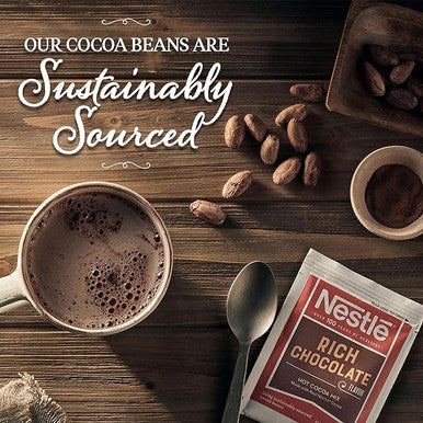 Nestle Rich Chocolate Hot Cocoa Mix Packet 50 Count - 6/Case (1.36 kg)