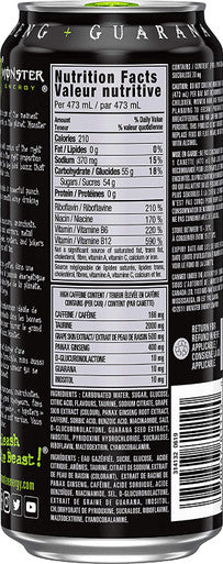 Monster Energy Drink, 473mL cans, Pack of 12