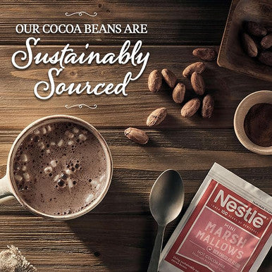 Nestle Rich Chocolate Hot Cocoa Mix with Marshmallows Packet 50 Count - 6/Case | Creamy Chocolate