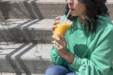 DaVinci Gourmet 64 fl. oz. Extreme Peach Real Fruit Smoothie Mix - (6/Case)