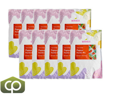 Bossen Papaya Bubble Tea Powder Mix 2.2 lb. (1 kg) | Refreshingly Sweet, Caffeine-Free(10/Case)